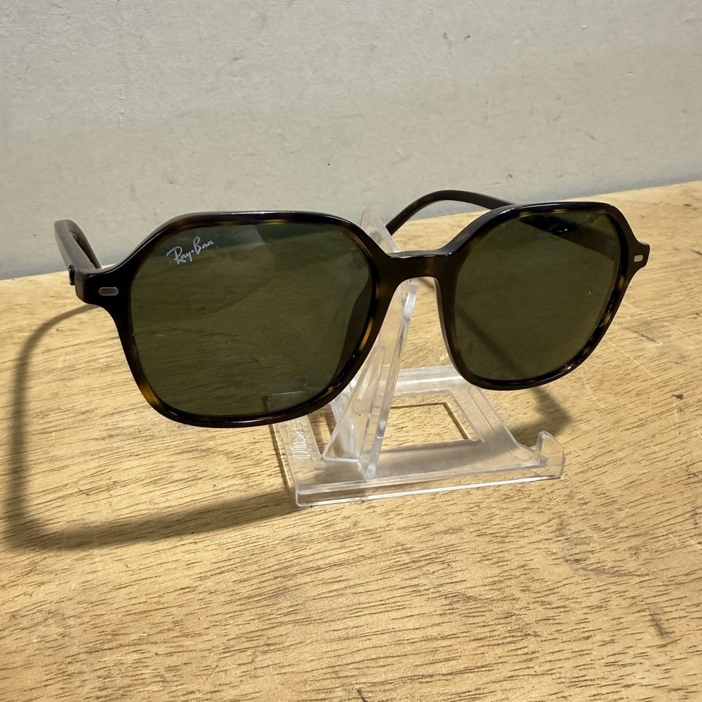 Ray-Ban RB2194 John Sunglasses Mens 53-18 Tortoise Shell Tinted Square Acetate